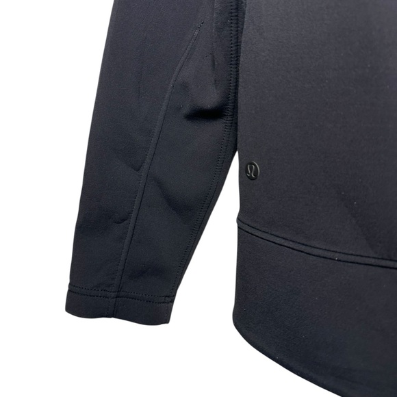 Lululemon Black Soft Pullover On Track Crewneck Kangaroo Pocket Size 12 - Picture 6 of 7